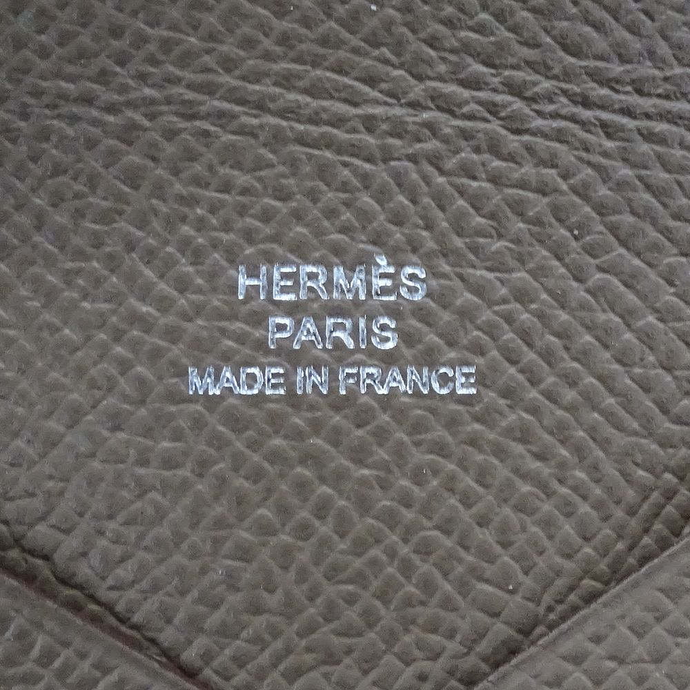 Hermes Card Case Calvi Veau Epsom Top Business Holder Simple — view 5