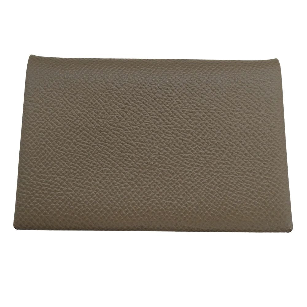 Hermes Card Case Calvi Veau Epsom Top Business Holder Simple