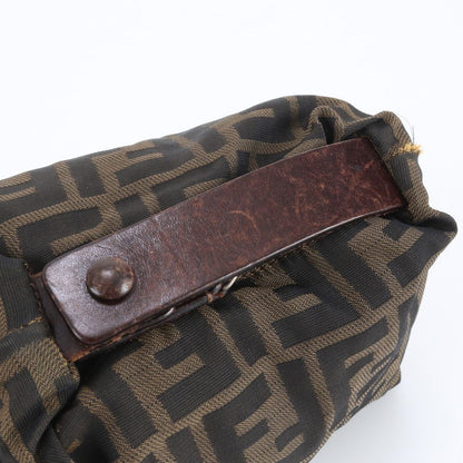 Fendi FF Zucca Pouch Hand Leather Brown Mwe — view 3