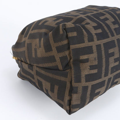 Fendi FF Zucca Pouch Hand Leather Brown Mwe — view 6