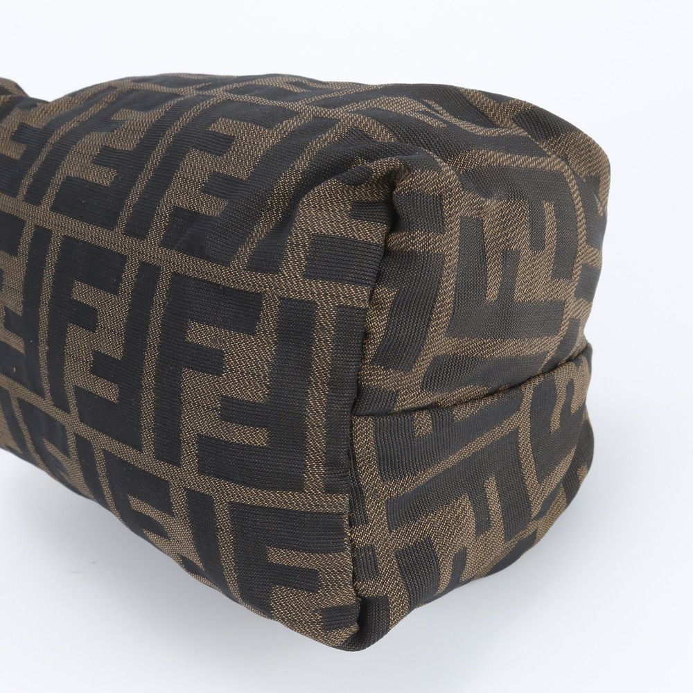 Fendi FF Zucca Pouch Hand Leather Brown Mwe — view 4