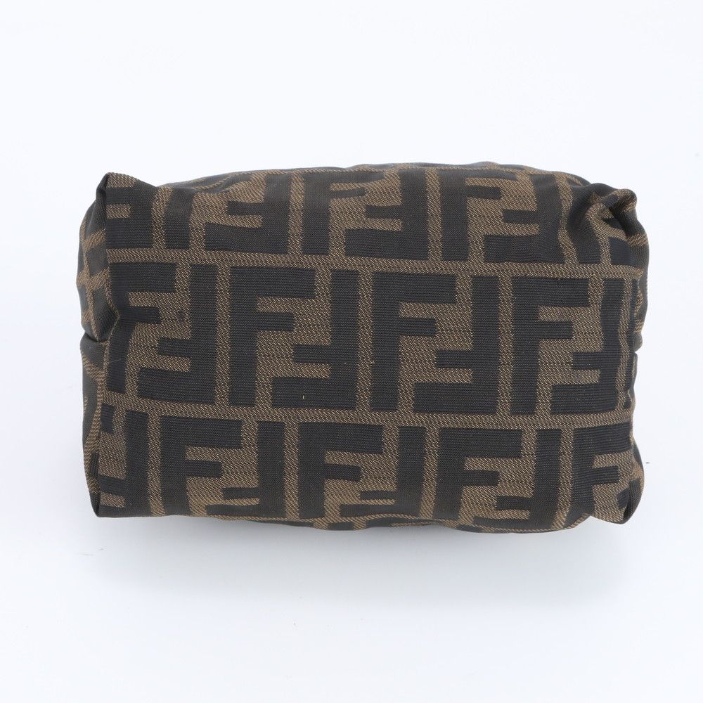 Fendi FF Zucca Pouch Hand Leather Brown Mwe — view 5
