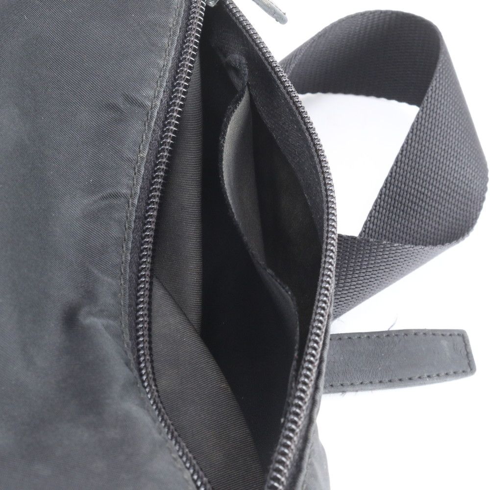Prada Tessuto Nylon Triangle Logo Leather Shoulder Bag Crossbody Messenger Tote — view 7