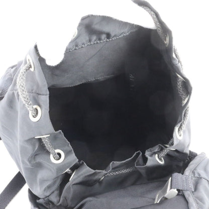Prada Tessuto Nylon Triangle Logo Leather Backpack Shoulder — view 7