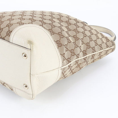 Gucci GG Canvas Sherry Prince Leather Tote Shoulder Hand Mbe — view 4