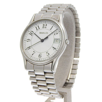 Tiffany & Co Classic Stainless Steel Quartz Analog Display White Dial Watch — view 2