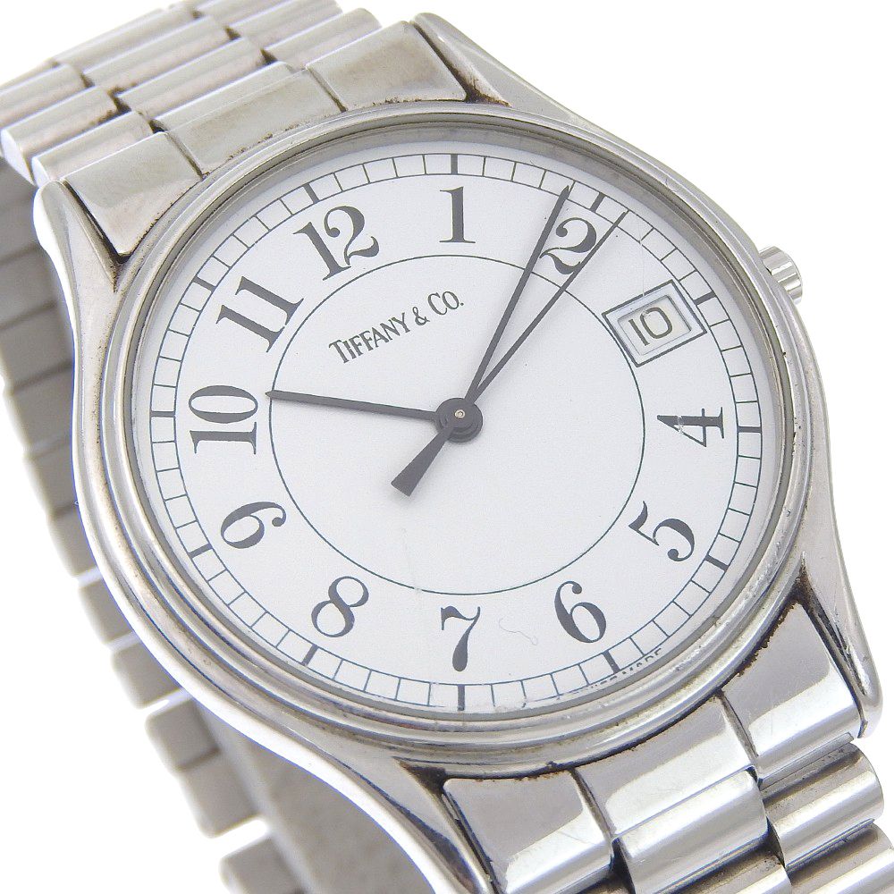 Tiffany & Co Classic Stainless Steel Quartz Analog Display White Dial Watch — view 3