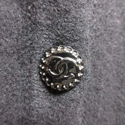 Chanel Coco Button Knit Cardigan 34 Black Wool Silk — view 5