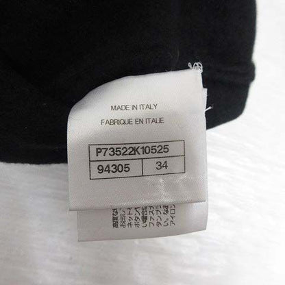 Chanel Coco Button Knit Cardigan 34 Black Wool Silk — view 9