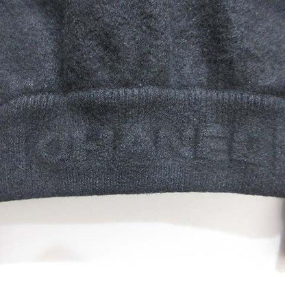 Chanel Coco Button Knit Cardigan 34 Black Wool Silk — view 6