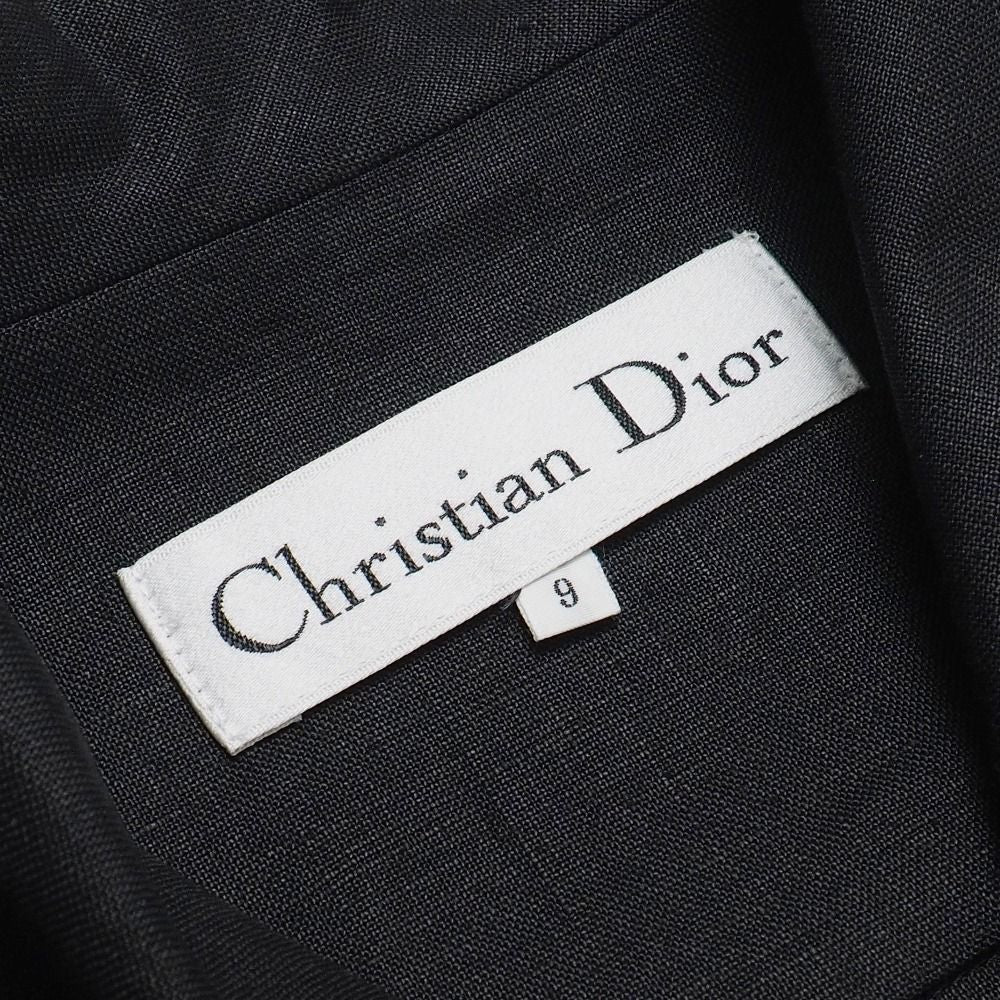 Dior Vintage Short Sleeve Shirt 9 All Linen Jacket Embroidery — view 6
