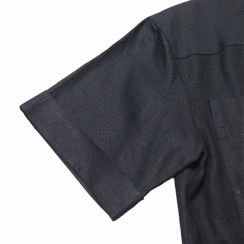 Dior Vintage Short Sleeve Shirt 9 All Linen Jacket Embroidery — view 4
