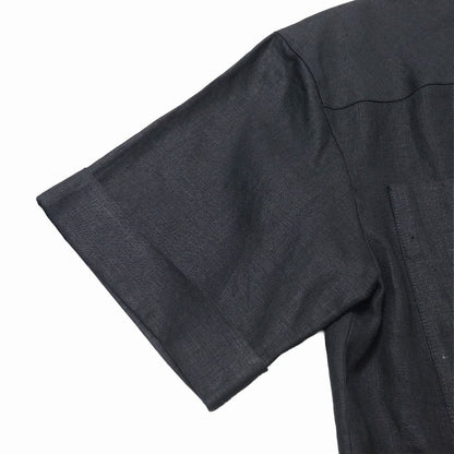 Dior Vintage Short Sleeve Shirt 9 All Linen Jacket Embroidery — view 4