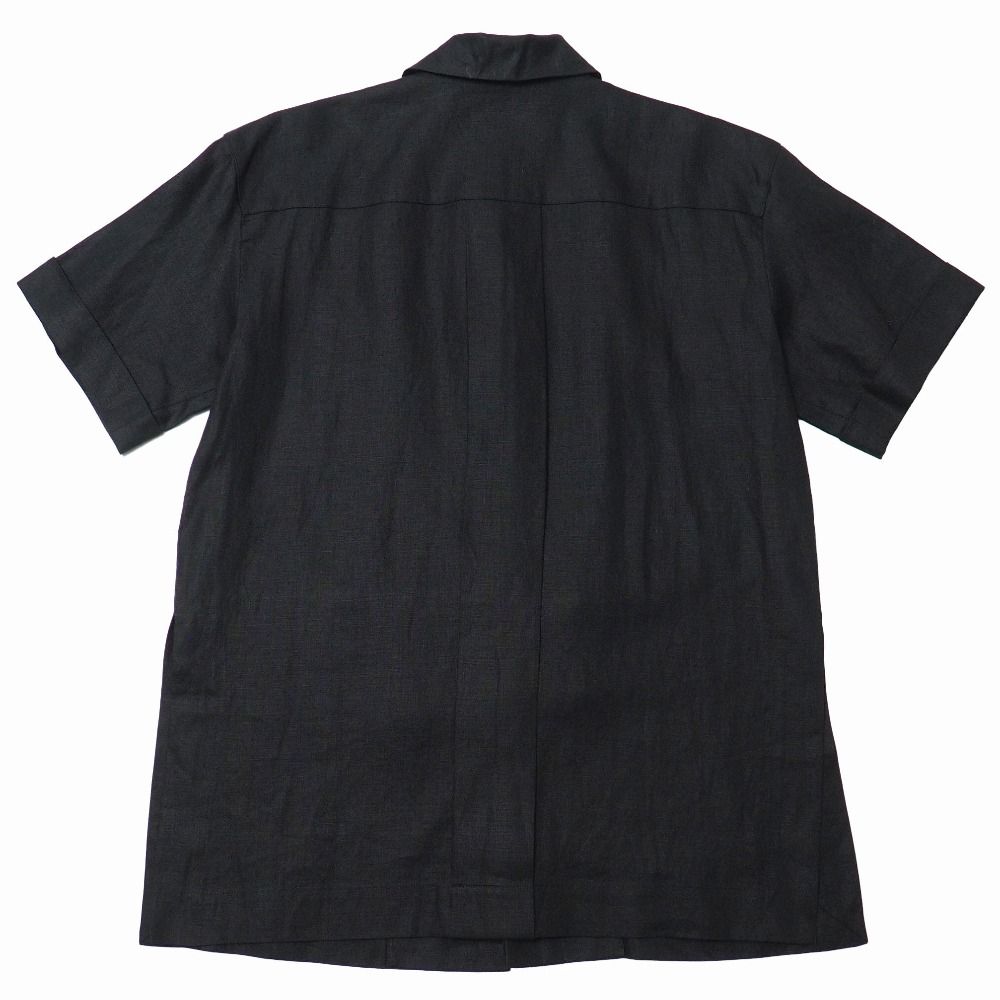 Dior Vintage Short Sleeve Shirt 9 All Linen Jacket Embroidery — view 2