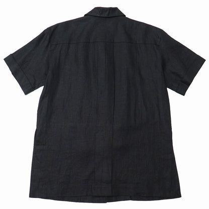 Dior Vintage Short Sleeve Shirt 9 All Linen Jacket Embroidery — view 2