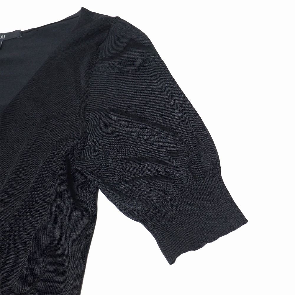 Gucci Sweater M Short Sleeve Rayon Neck Decoration — view 4