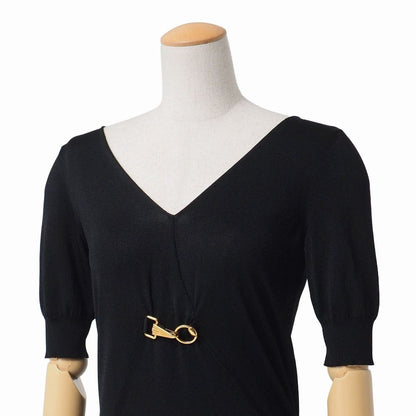 Gucci Sweater M Short Sleeve Rayon Neck Decoration — view 3