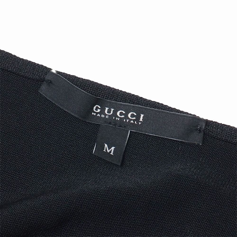 Gucci Sweater M Short Sleeve Rayon Neck Decoration — view 6