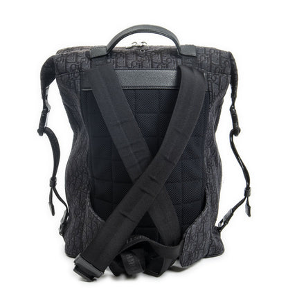 Dior Safari Backpack Black Oblique Peacock Canvas — view 5