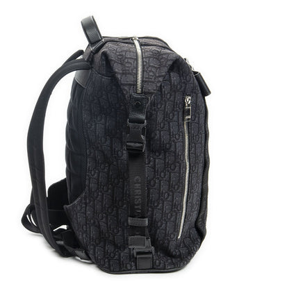 Dior Safari Backpack Black Oblique Peacock Canvas — view 4