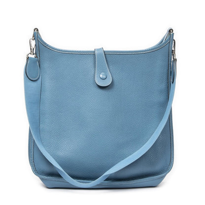 Hermes Evelyne I Blue Jeans Togo Leather — view 5