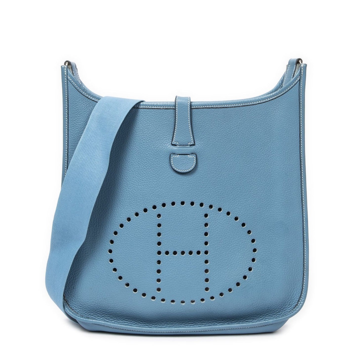 Hermes Evelyne I Blue Jeans Togo Leather