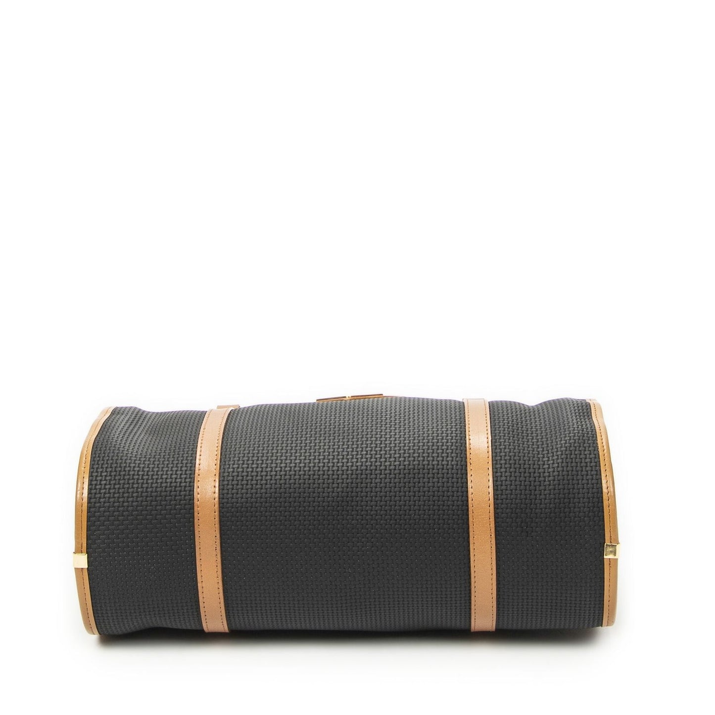 Saint Laurent Yves Vintage Barrel Bag Black Brown Van Gogh Canvas — view 6