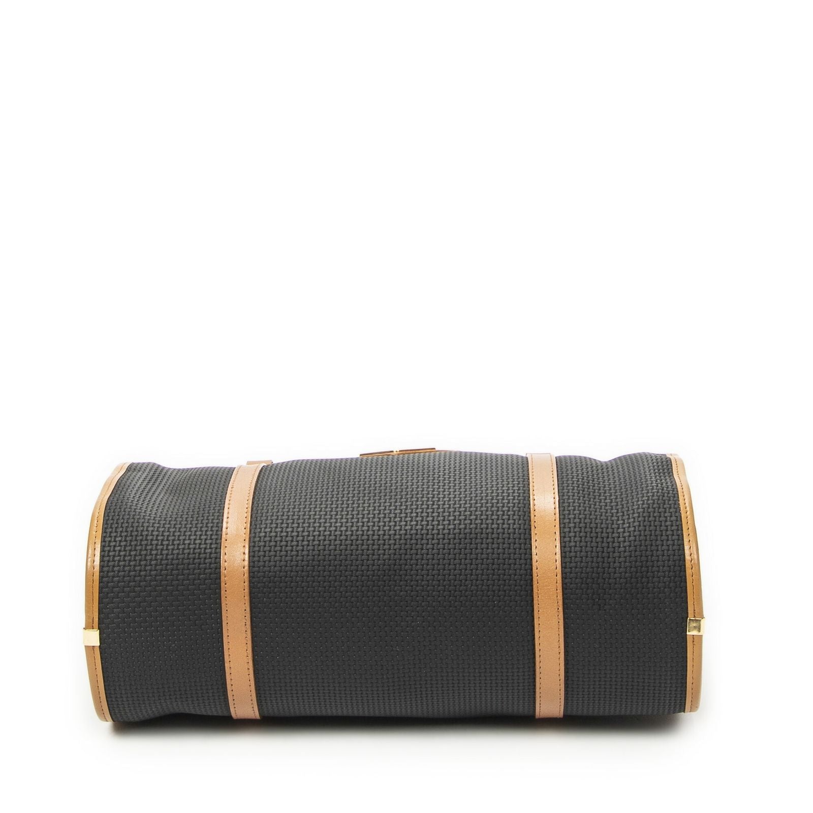 Saint Laurent Yves Vintage Barrel Bag Black Brown Van Gogh Canvas — view 6