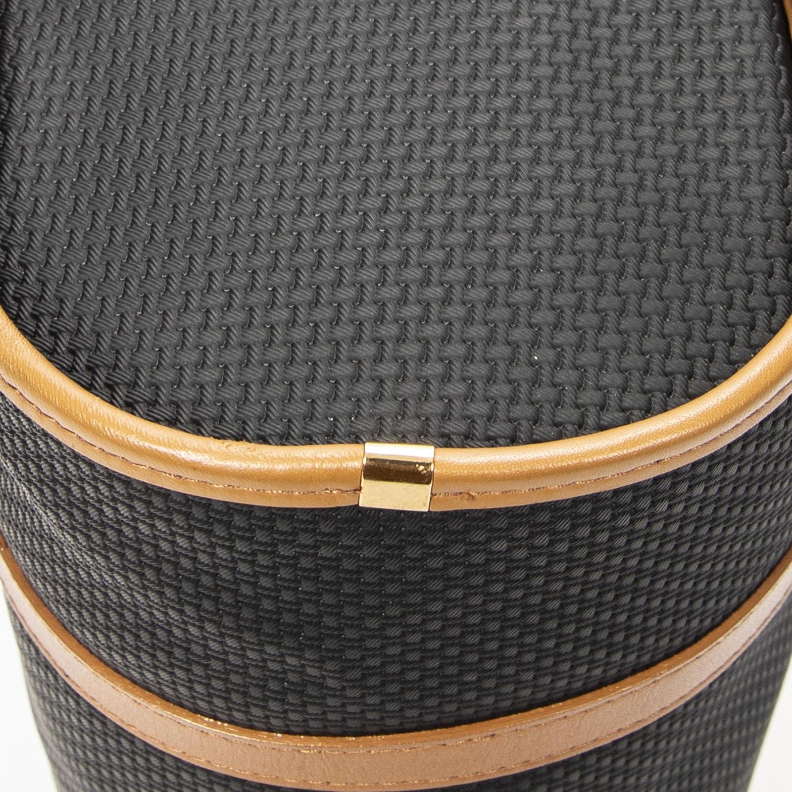 Saint Laurent Yves Vintage Barrel Bag Black Brown Van Gogh Canvas — view 7