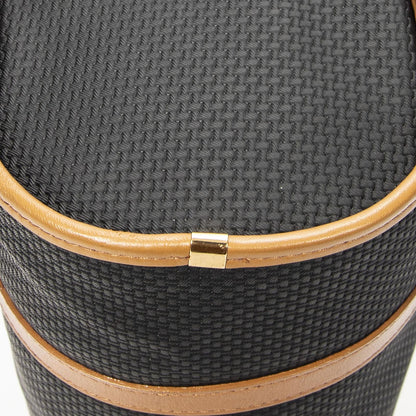 Saint Laurent Yves Vintage Barrel Bag Black Brown Van Gogh Canvas — view 7