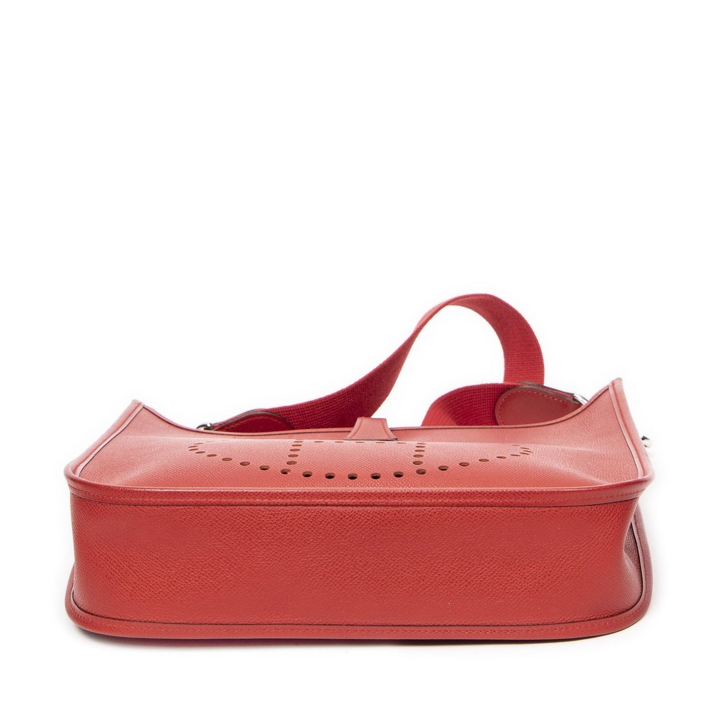 Hermes Evelyne I Rouge Epsom Leather Messenger Bag — view 6