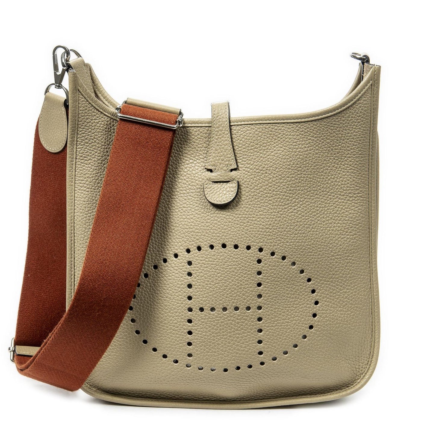 Hermes Evelyne III Clemence Leather Messenger Bag