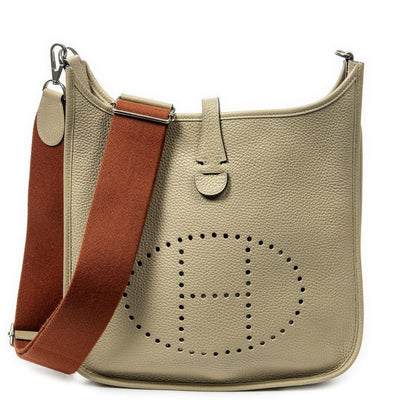 Hermes Evelyne III Clemence Leather Messenger Bag
