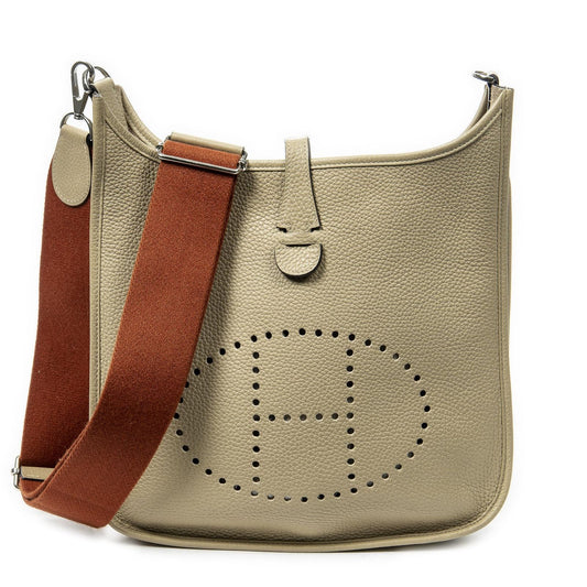 Hermes Evelyne III Clemence Leather Messenger Bag