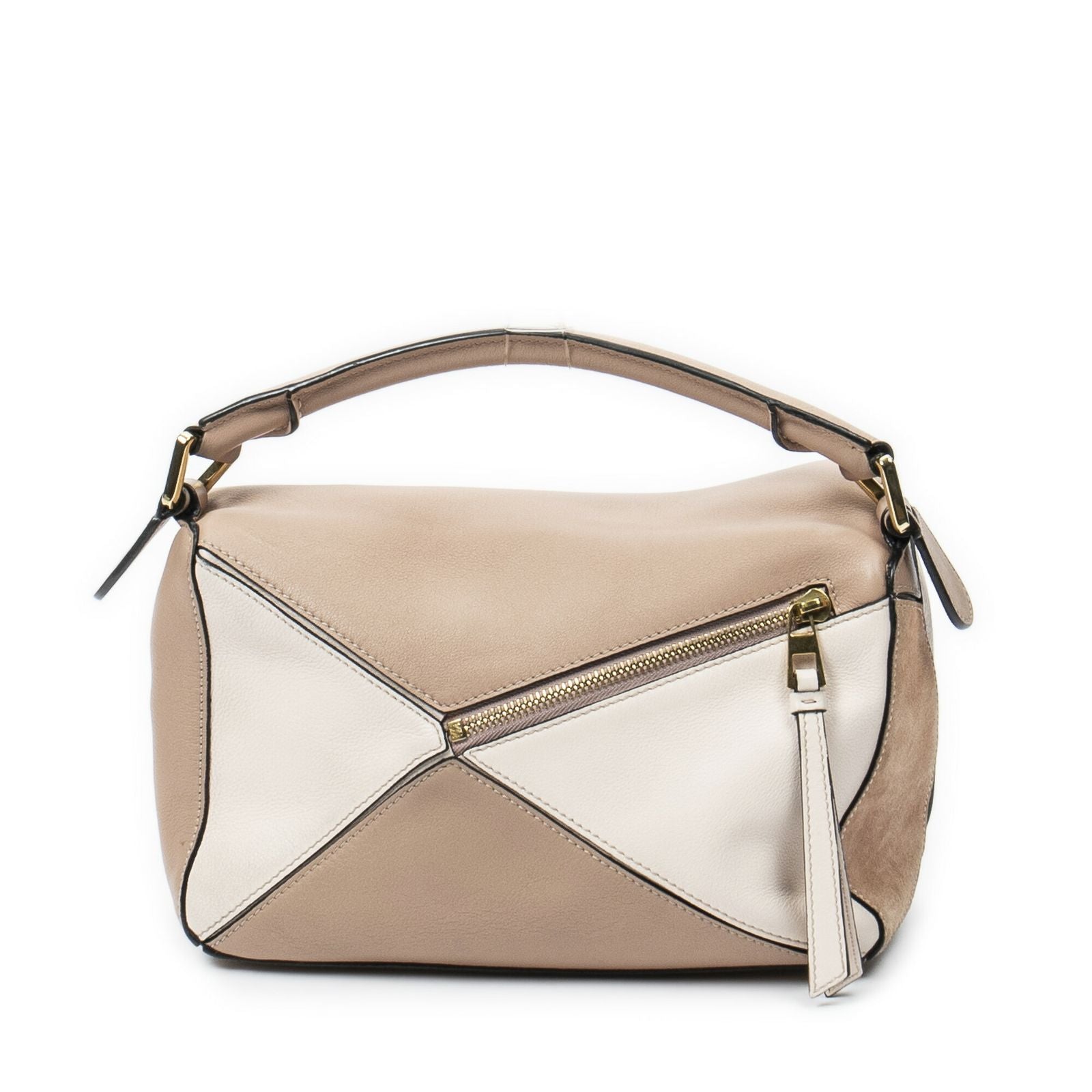 Loewe Mini Puzzle Bag Beige Calfskin Leather — view 5