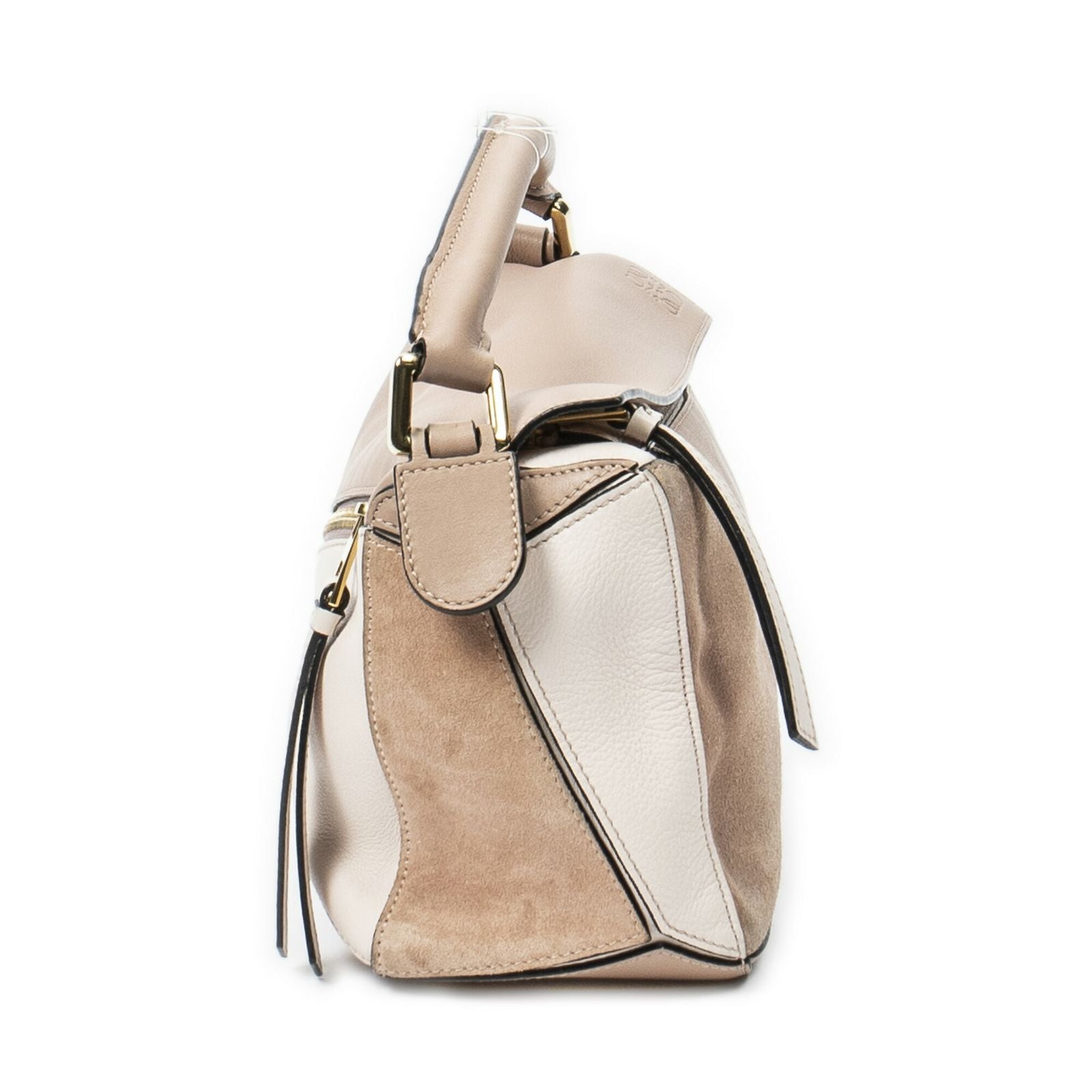 Loewe Mini Puzzle Bag Beige Calfskin Leather — view 4