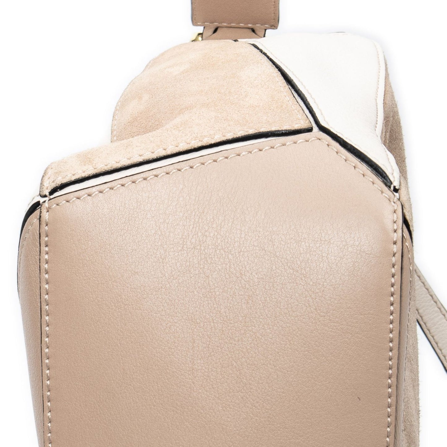 Loewe Mini Puzzle Bag Beige Calfskin Leather — view 8