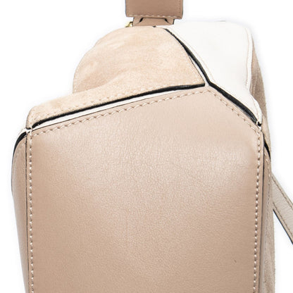 Loewe Mini Puzzle Bag Beige Calfskin Leather — view 8