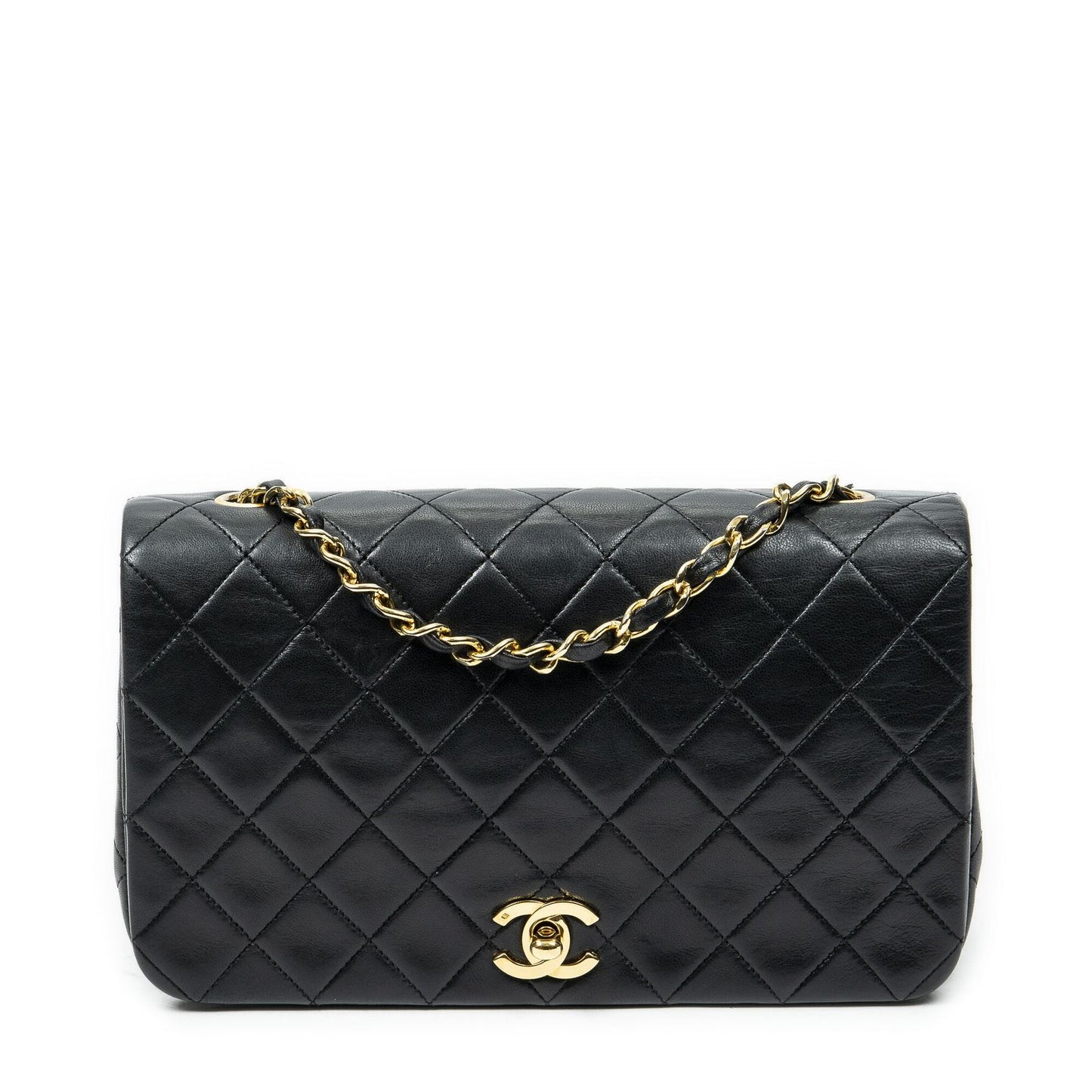 Chanel Mademoiselle Full Flap Black Quilted Lambskin Leather
