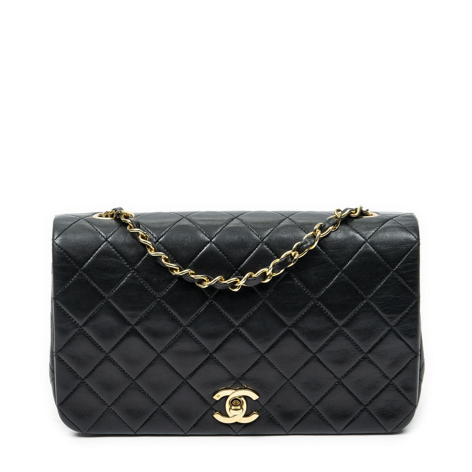 Chanel Mademoiselle Full Flap Black Quilted Lambskin Leather