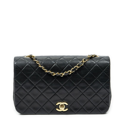 Chanel Mademoiselle Full Flap Black Quilted Lambskin Leather