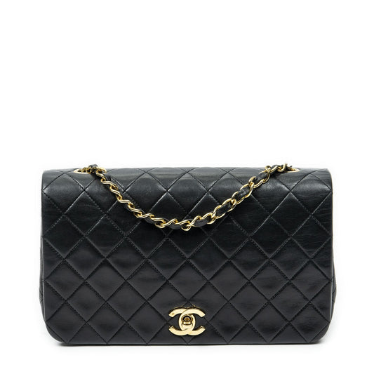Chanel Mademoiselle Full Flap Black Quilted Lambskin Leather
