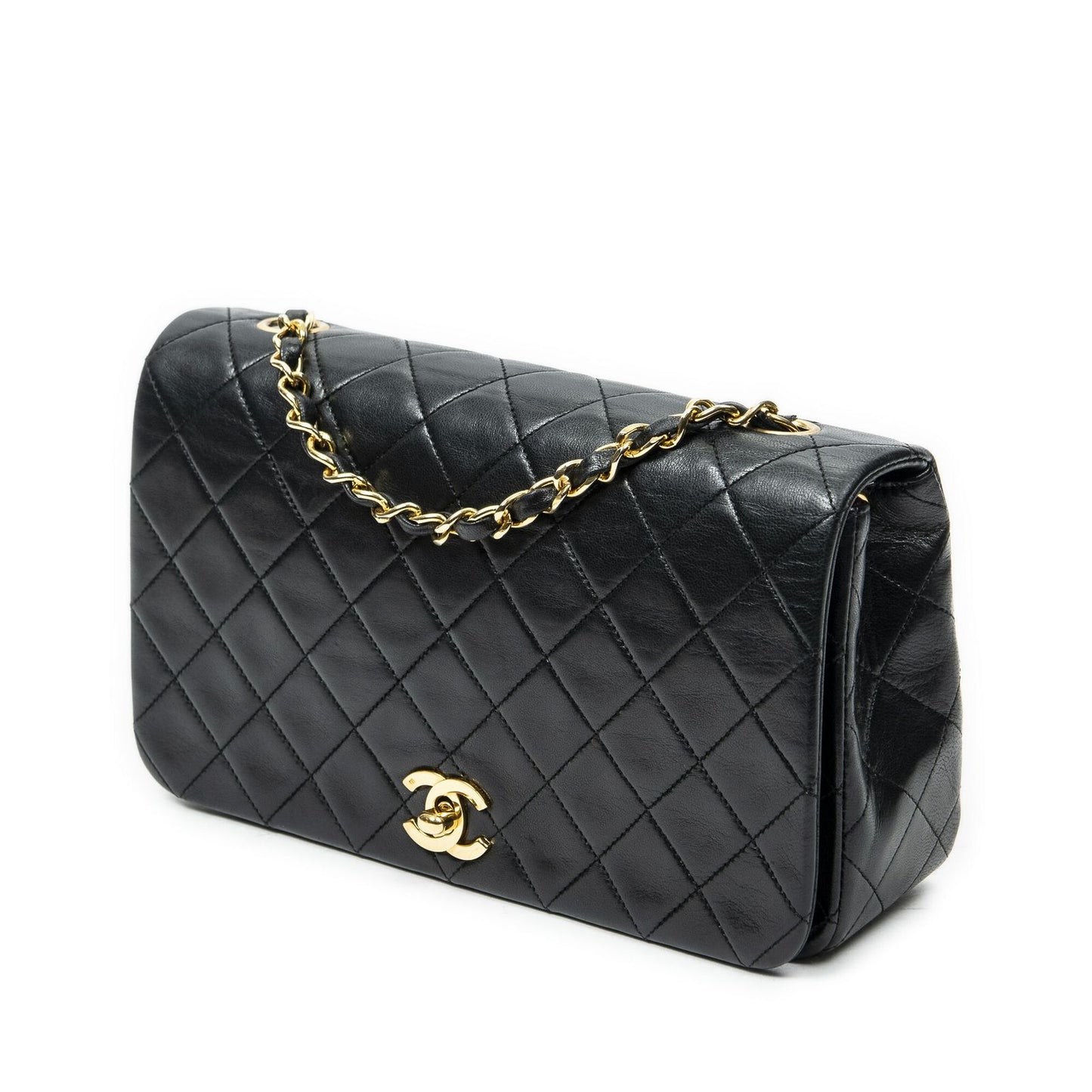 Chanel Mademoiselle Full Flap Black Quilted Lambskin Leather — view 2