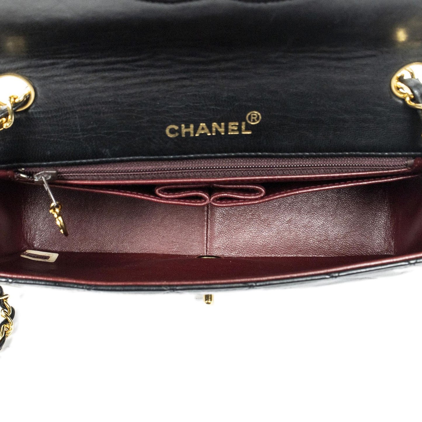 Chanel Mademoiselle Full Flap Black Quilted Lambskin Leather — view 9