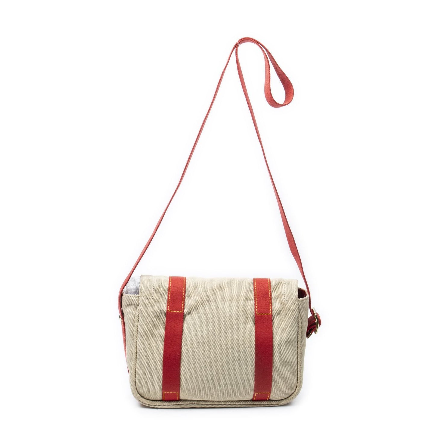 Louis Vuitton Antigua Besace Beige Red Woven Canvas Messenger Bag — view 5