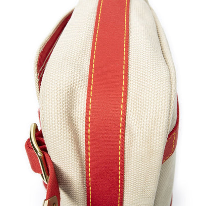 Louis Vuitton Antigua Besace Beige Red Woven Canvas Messenger Bag — view 7