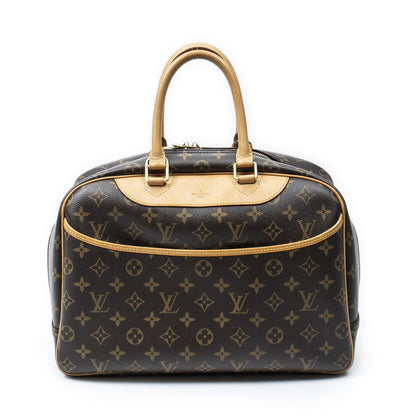 Louis Vuitton Deauville Brown Monogram Canvas Handbag
