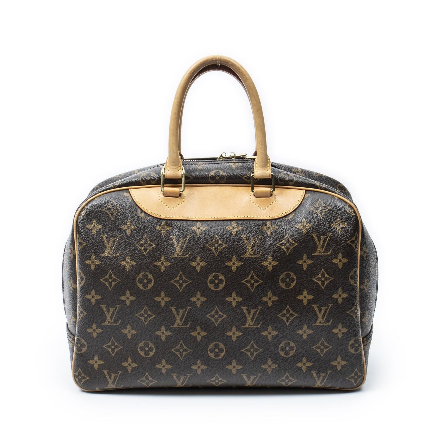 Louis Vuitton Deauville Brown Monogram Canvas Handbag — view 5