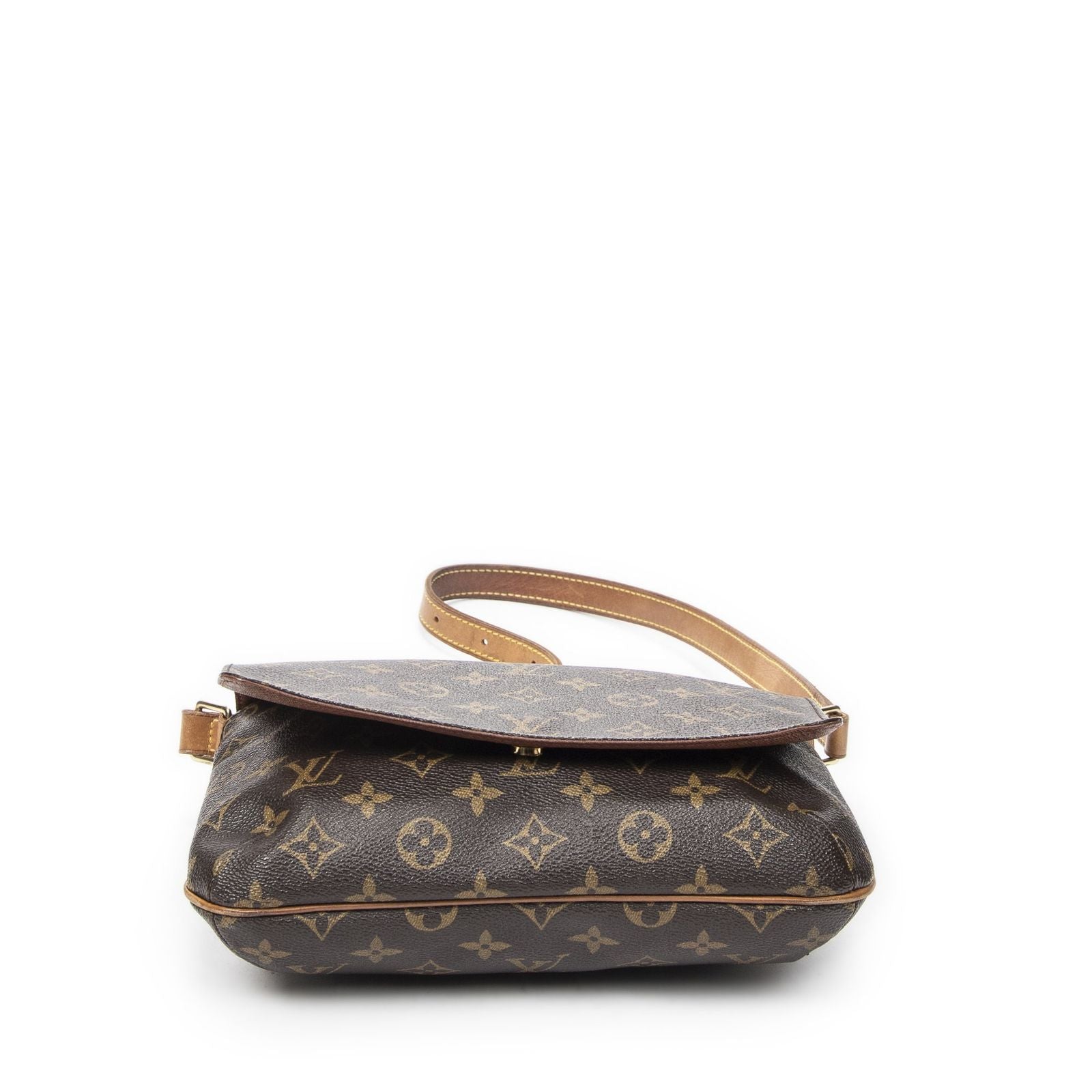 Louis Vuitton Musette Tango Brown Monogram Canvas Messenger Bag — view 6