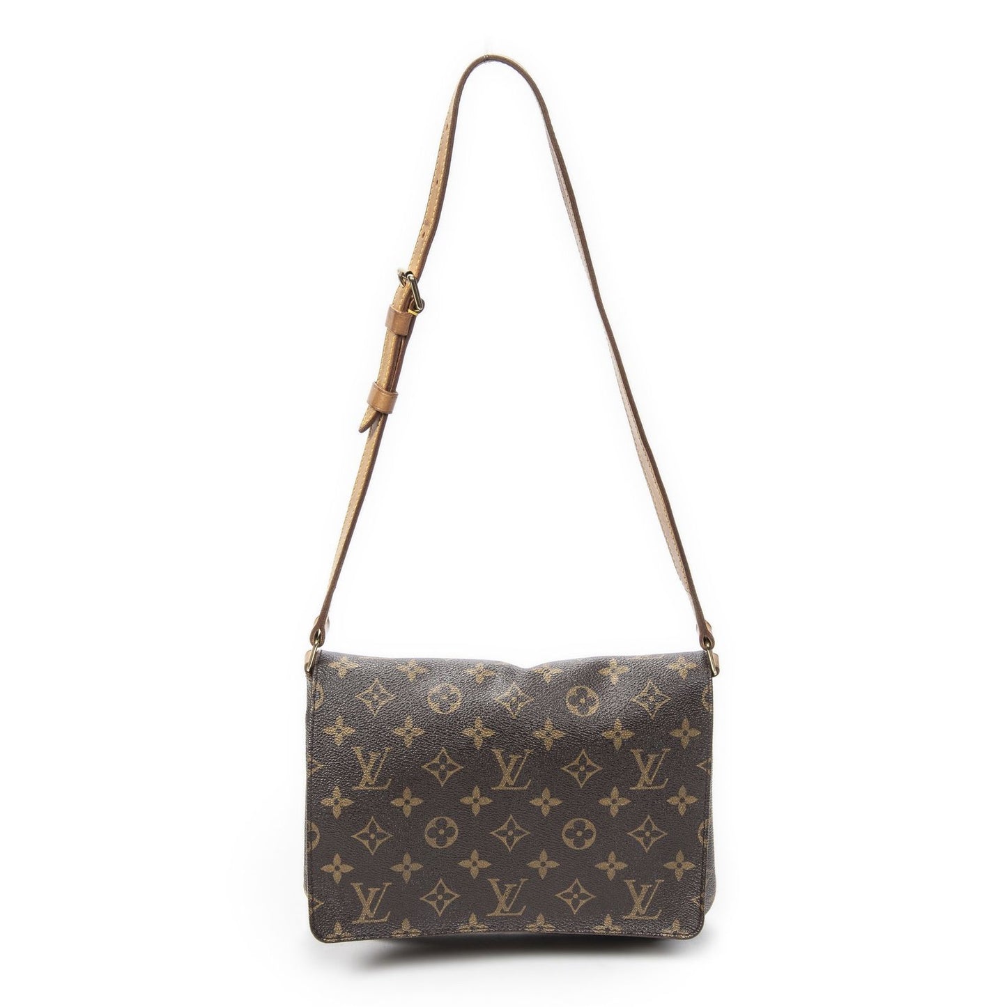 Louis Vuitton Musette Tango Brown Monogram Canvas Messenger Bag